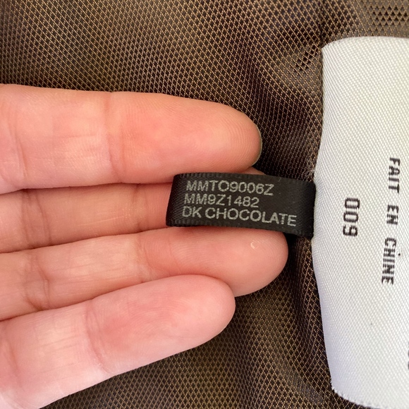 BARNEYS NEW YORK men's brown leather jacket - Picture 6 of 8